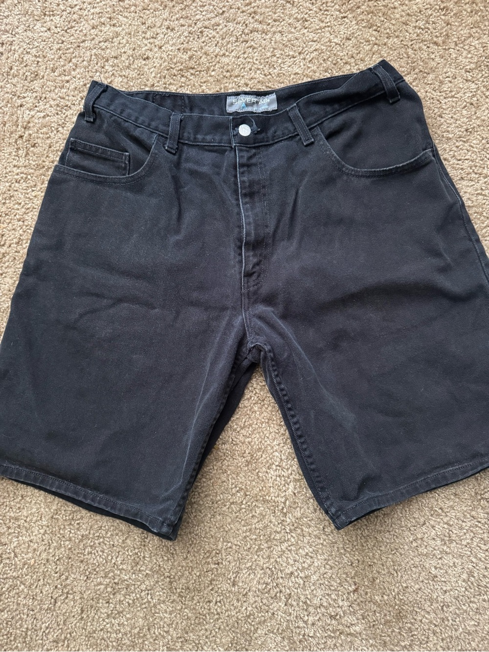 Levi's Silver Tab Black Flat Front Men's Shorts